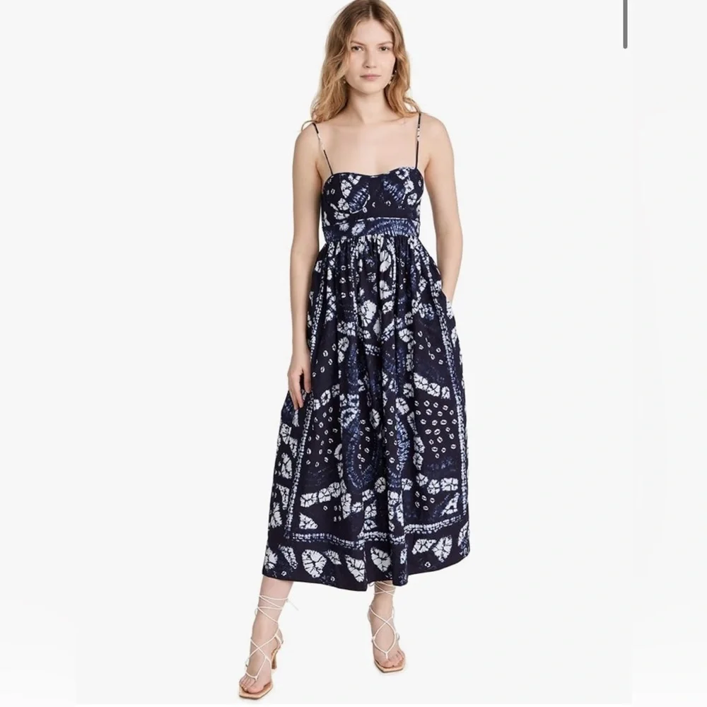 Ulla Johnson Mariza Dress Indigo Handmade Size 4 - Picture 4 of 9